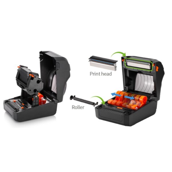 Stampante a Trasferimento termico 110 mm. Ethernet+USB